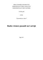 Research Papers 'Radio vēsture pasaulē un Latvijā', 1.