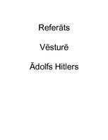 Research Papers 'Ādolfs Hitlers', 1.