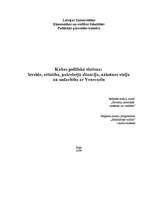 Research Papers 'Kubas politiskā sistēma: izveide, attīstība, pašreizējā situācija, nākotnes vīzi', 1.