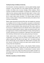 Essays 'The role of teachers in student success', 2.