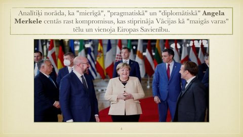 Presentations 'Angela Merkele kā pasaules līderis - apraksts', 5.