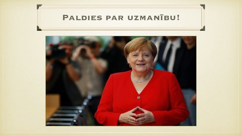 Presentations 'Angela Merkele kā pasaules līderis - apraksts', 14.