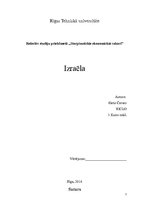 Research Papers 'Izraēlas ekanomika', 1.