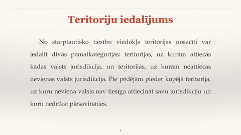 Presentations 'Valsts jurisdikcijas jēdziens', 9.