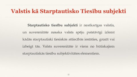 Presentations 'Valsts jurisdikcijas jēdziens', 12.