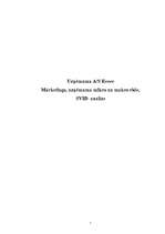 Research Papers 'Mārketings, mikro un makro vide uzņēmumā, SVID analīze', 1.
