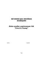 Research Papers 'Risku analīze uzņēmumam SIA “Ernst & Young”', 1.