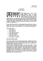 Summaries, Notes 'Multimediju tehnoloģijas. Trešais mājas darbs. Dolby Digital', 1.