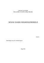 Samples 'Mājasdarbs mikroekonomikā', 1.