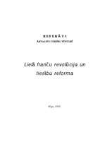 Research Papers 'Lielā franču revolūcija un tiesību reforma', 1.