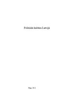 Research Papers 'Politiskā kultūra Latvijā', 1.