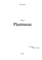 Research Papers 'Plastmasas', 1.