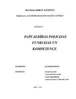Research Papers 'Pašvaldības policijas funkcijas un kompetence', 1.