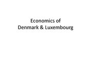 Presentations 'Economics of Denmark and Luxembourg', 1.