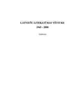 Research Papers 'Latviešu literatūras vēsture (1945-2000)', 1.