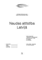 Research Papers 'Naudas attīstība Latvijā', 1.