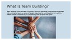 Presentations 'Team Building', 2.