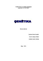 Research Papers 'Ģenētika', 1.