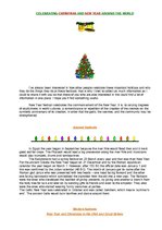 Summaries, Notes 'Celebrating Christmas and New Year Around the World', 1.