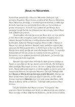 Summaries, Notes 'Jēzus no Nācaretes', 1.