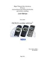 Research Papers 'Nokia mobilie telefoni', 1.