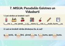 Presentations 'Uzdevumi latviešu valodā 1.-2. klasēm', 9.