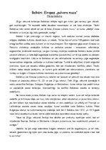 Essays 'Balkāni - Eiropas "pulvera muca"', 1.