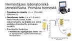 Presentations 'Hemostāzes traucējumi intensīvajā terapijā un anestezioloģijā. Koagulācijas sist', 7.