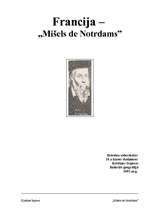 Research Papers 'Francija un Mišels de Nostradams', 1.