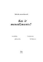 Research Papers 'Menedžments', 1.