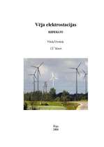 Research Papers 'Vēja elektrostacijas', 1.
