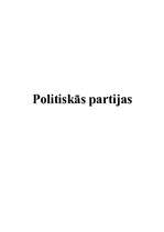 Summaries, Notes 'Politiskās partijas', 1.