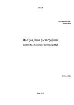Research Papers 'Baltijas jūras piesārņojums', 1.