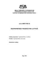 Research Papers 'Ekonomiskie noziegumu Latvijā', 1.