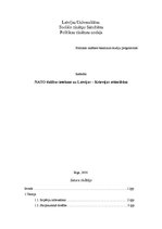 Research Papers 'NATO dalības ietekme uz Latvijas un Krievijas attiecībām', 1.