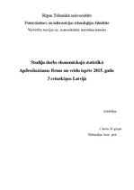 Research Papers 'Apdrošināšanas firmu un veidu izpēte 2015.gada trīs ceturkšņos Latvijā', 1.