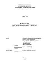Research Papers 'Rumānijas ekonomiskais raksturojums', 1.