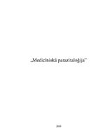 Research Papers 'Medicīniskā parazitoloģija', 1.