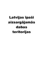 Summaries, Notes 'Latvijas īpaši aizsargājamās dabas teritorijas', 1.