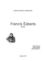 Summaries, Notes 'Francis Šūberts', 1.