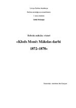 Research Papers 'Klods Monē. Mākslas darbi 1872-1878', 1.