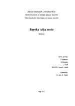 Research Papers 'Baroka mode un lietišķā māksla', 1.