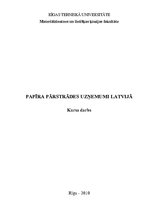 Research Papers 'Papīra pārstrāde Latvijā', 1.