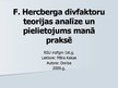 Presentations 'Hercberga teorija', 1.
