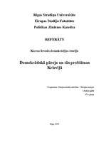 Research Papers 'Demokrātiskā pāreja un tās problēmas Krievijā', 1.