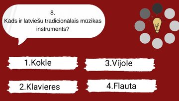 Presentations 'Spēle "Cik daudz tu zini par latviešu kultūru, tradīcijām?"', 16.