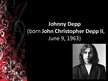 Presentations 'Johnny Depp', 1.