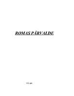 Research Papers 'Romas pārvalde', 1.