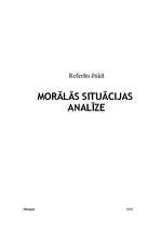 Research Papers 'Morālās situācijas analīze', 1.