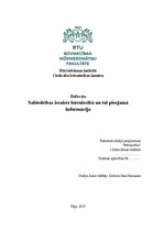 Research Papers 'Sabiedrības iesaiste būvniecībā un tai pieejamā informācija', 1.